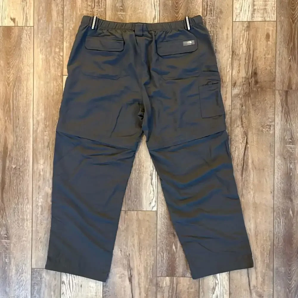 The North Face Mens XXL Short Convertible Hiking Pants Gray